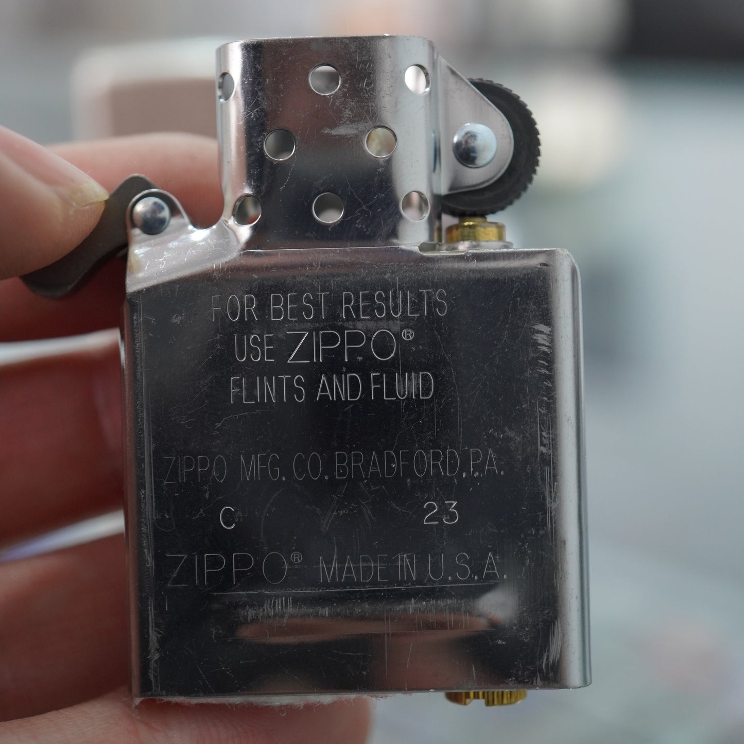 Zippo Vintage Argent Lady in the Wind - DS154