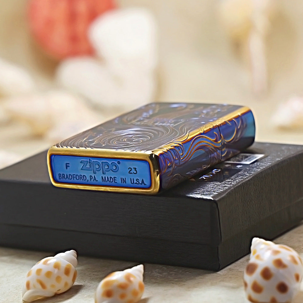 Zippo Cobalt Blue-Eternal Wave DS247
