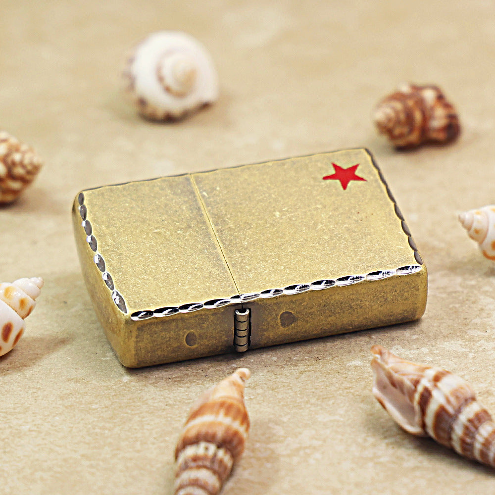 Zippo Vintage Bronze 'Red Star' - 205-DS86