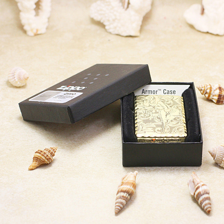 Zippo Heavy-duty Vintage Bronze 'Baroque Lady' - CC21