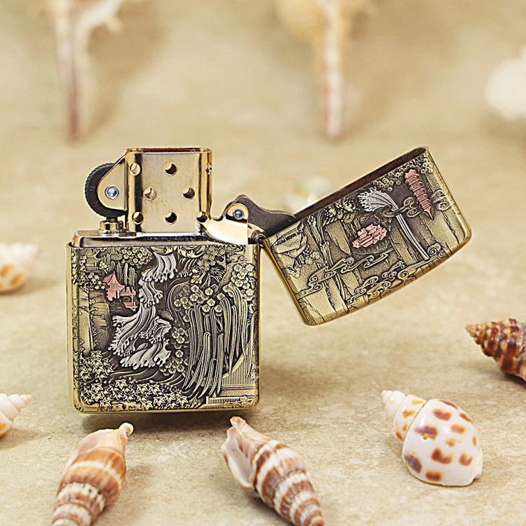 Zippo Heavy-duty Vintage Bronze Majestic Great Wall - CC86