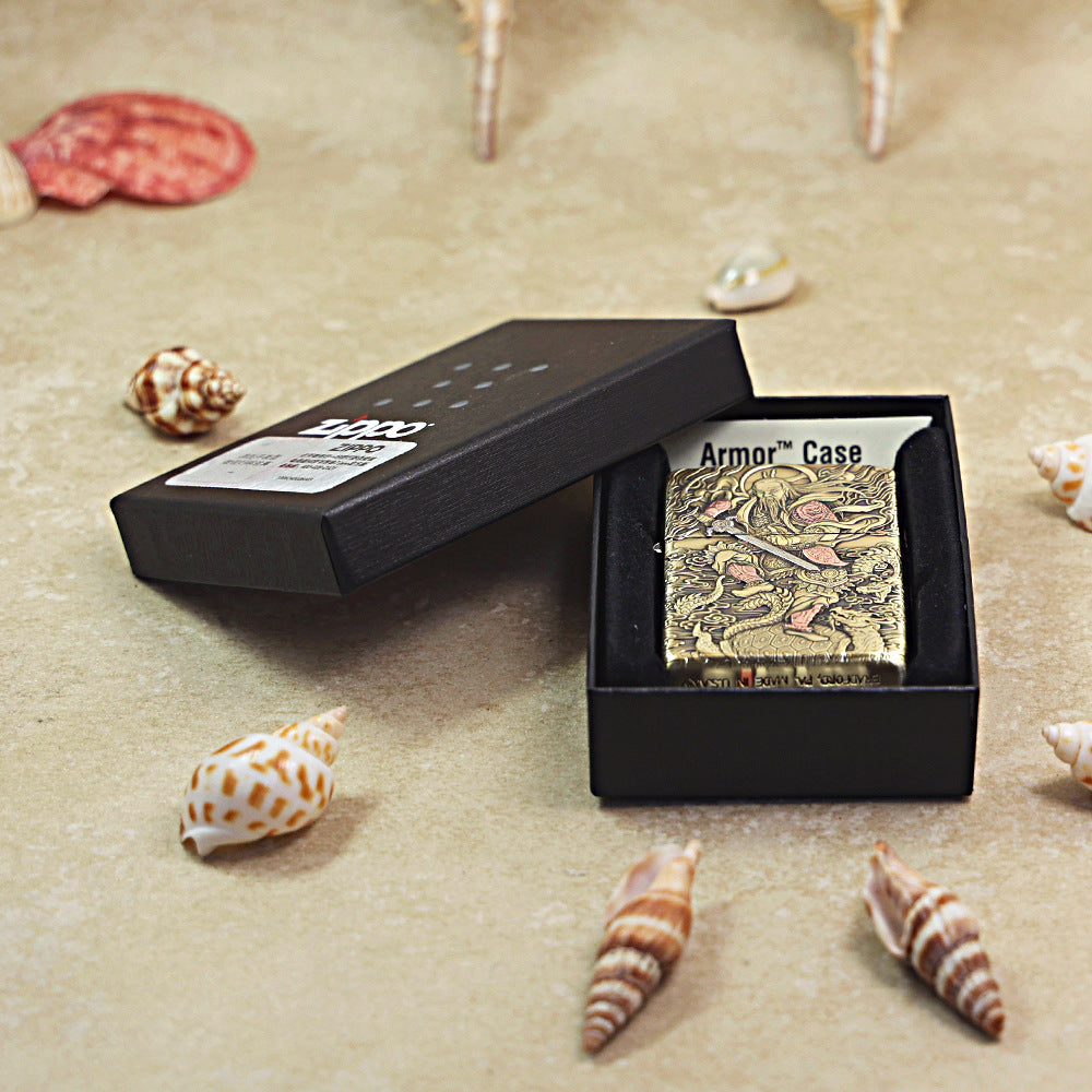 Zippo Heavy-duty Vintage Bronze Zhenwu Emperor - CC66