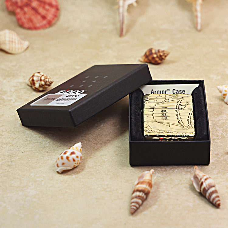 Zippo Heavy-duty Premium Shine Bronze Smooth Sailing - CC70