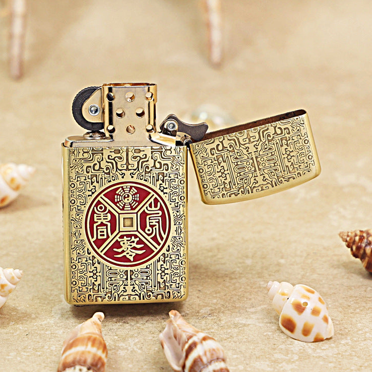 Zippo Premium Shine Bronze Thunder Talisman - CC78