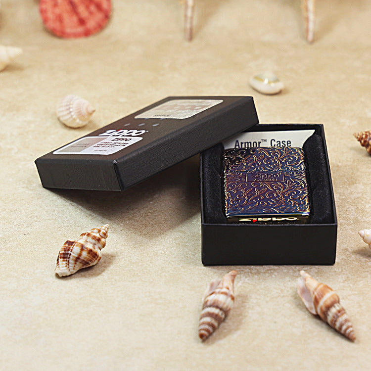 Zippo Limited Version Vintage Gold 'Z' Botanical Design - JP02