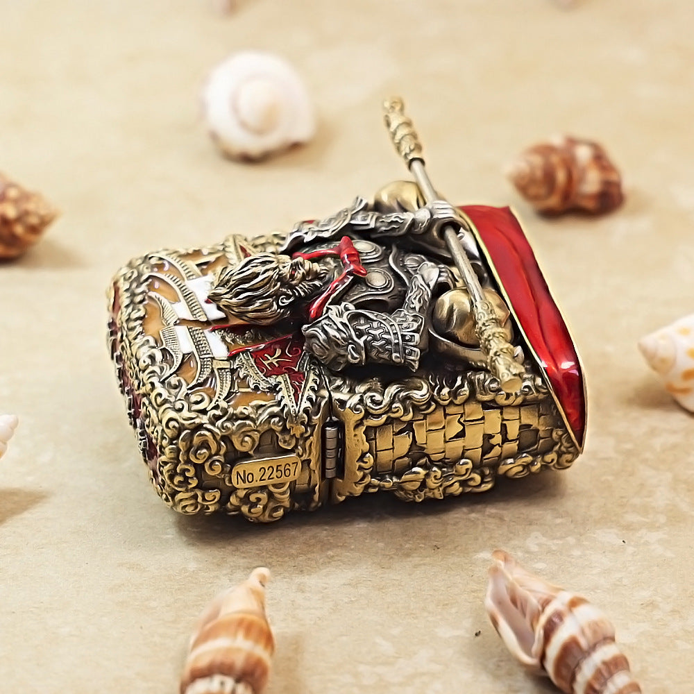 Zippo Vintage Bronze Havoc in Heaven Sun Wukong Case Case - CM87
