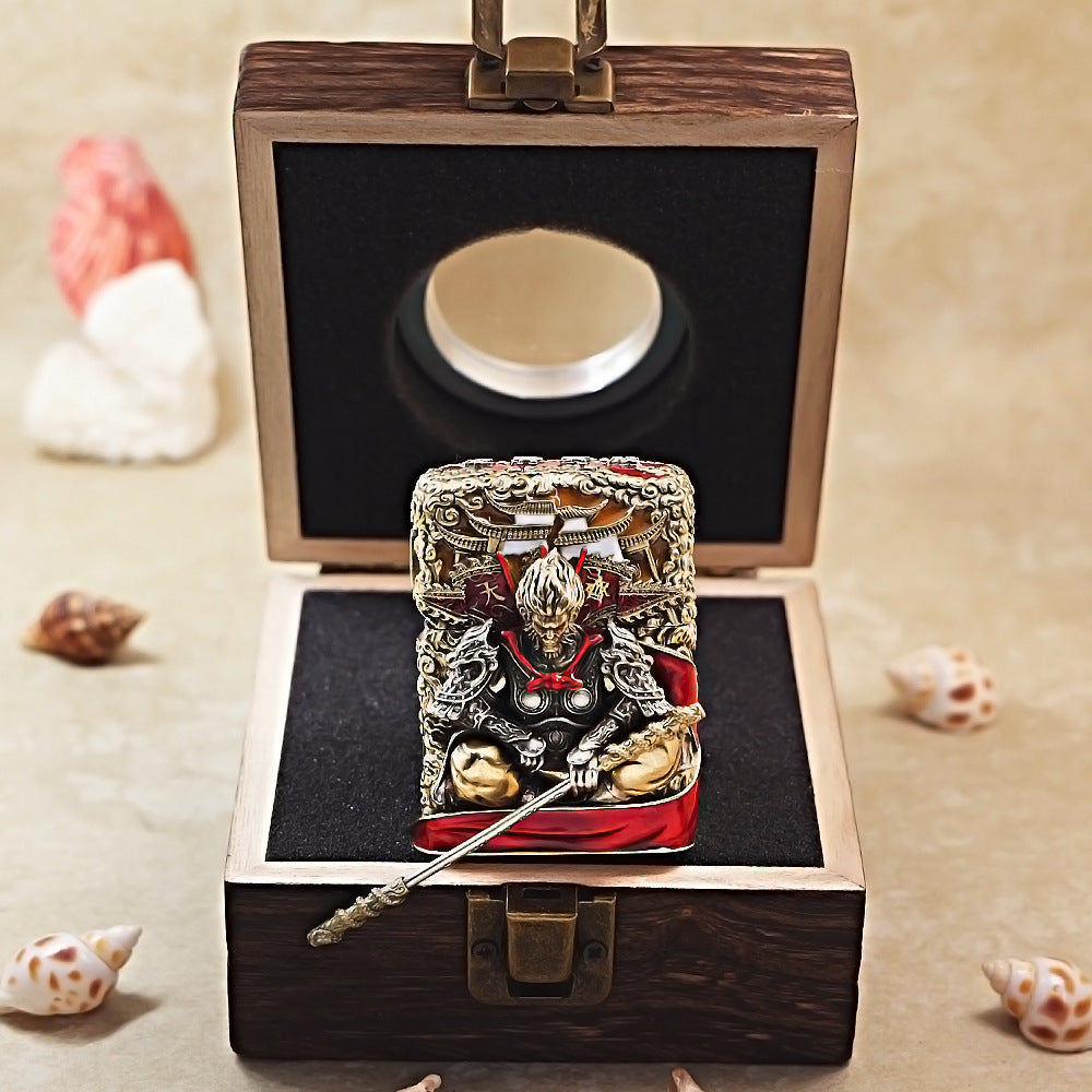 Zippo Vintage Bronze Havoc in Heaven Sun Wukong Case Case - CM87