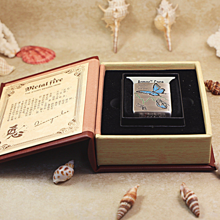 Zippo Vintage Argent Breaking the Cocoon Butterfly - DS170
