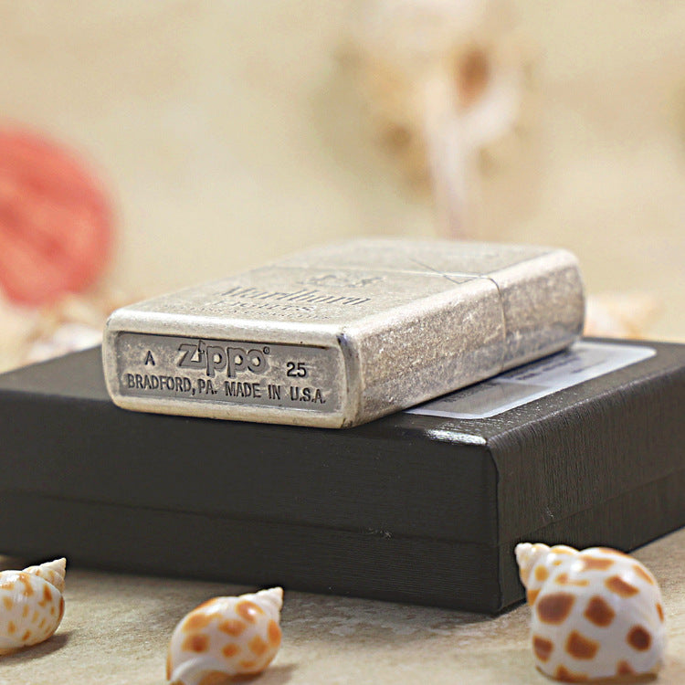 Zippo Antique Silver Marlboro - MC25
