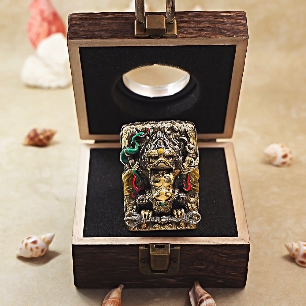 Zippo Vintage Bronze Garuda Great Golden-Winged Peng Case Case - CM83