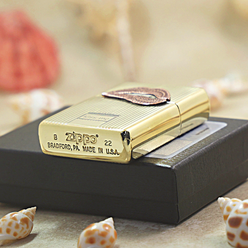 Zippo Premium Shine Bronze Copper Lips - CC65
