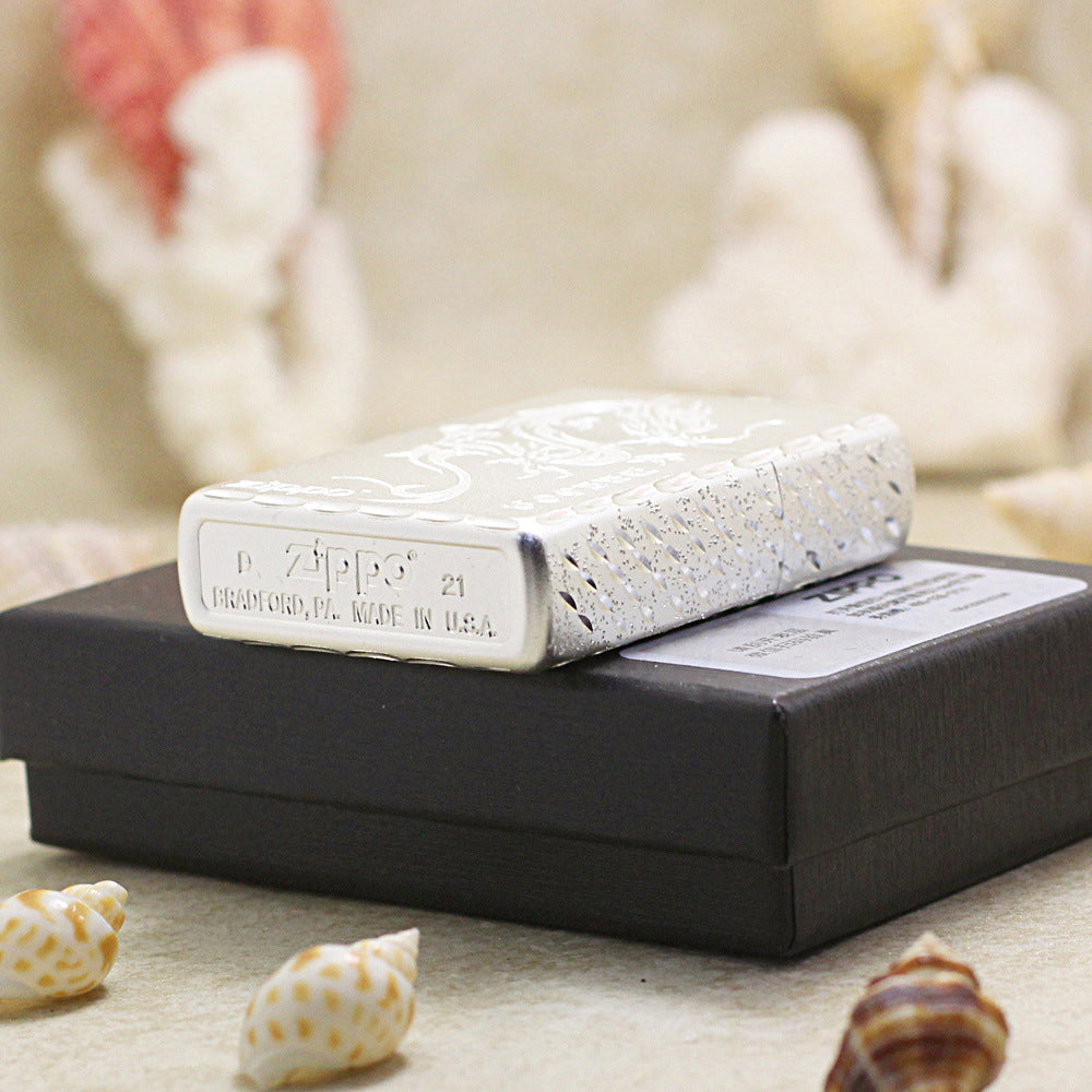 Zippo Premium Shine Steel Chiseled Serpent - DS152