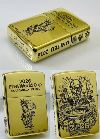 Zippo Armor World Cup 2026 Limited Edition Brass Lighter - 169WC