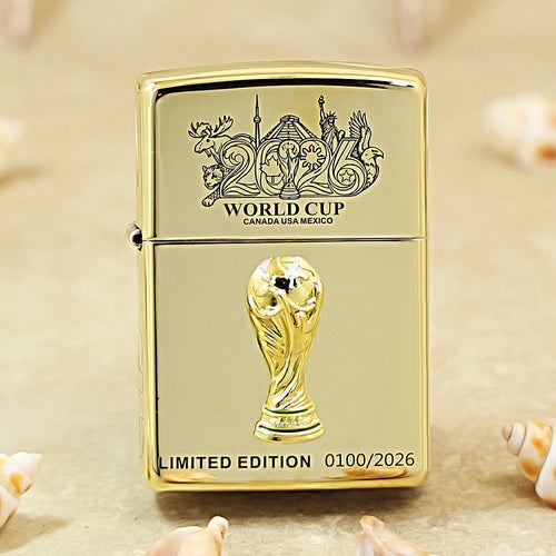 Zippo World Cup 2026 Limited Edition Brass Lighter - 254BWC