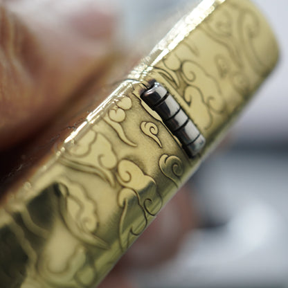 Zippo Chiseled Serpent Solid Bronze Heavy-duty Intricate Engraved 5-Sided - CC165