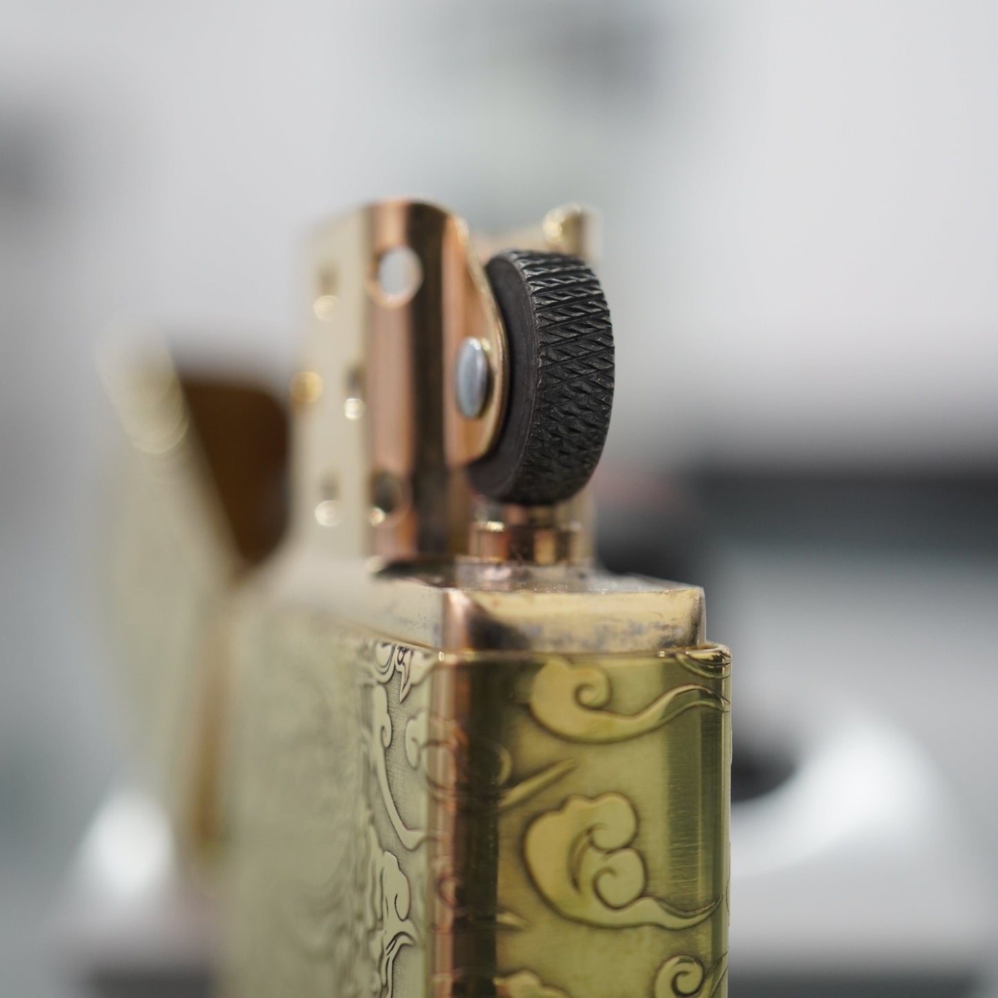 Zippo Chiseled Serpent Solid Bronze Heavy-duty Intricate Engraved 5-Sided - CC165