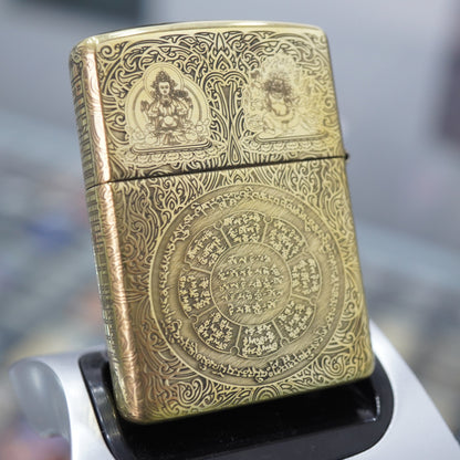 Zippo Heavy-duty Vintage Bronze Nine Palaces Eight Trigrams - CC100