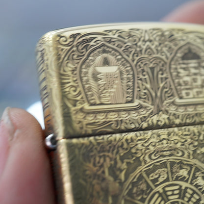 Zippo Heavy-duty Vintage Bronze Nine Palaces Eight Trigrams - CC100
