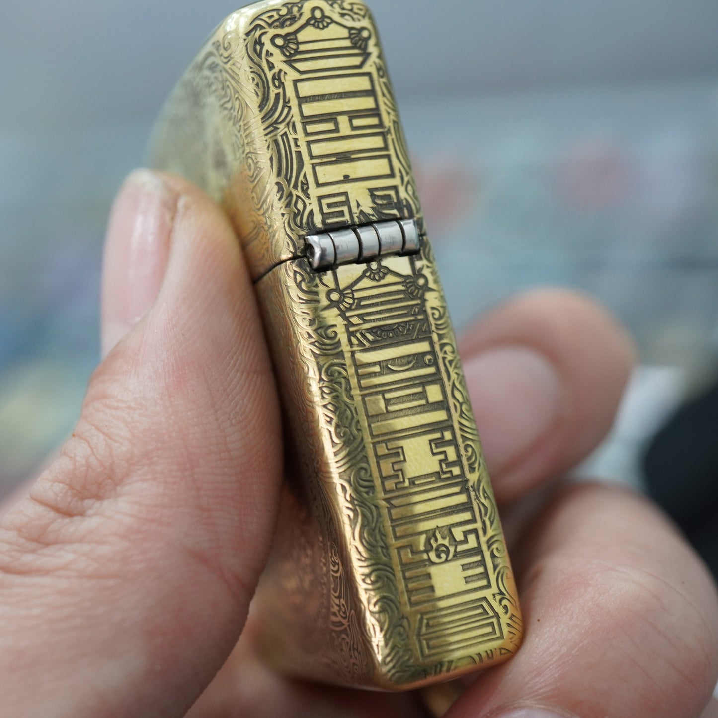 Zippo Heavy-duty Vintage Bronze Nine Palaces Eight Trigrams - CC100
