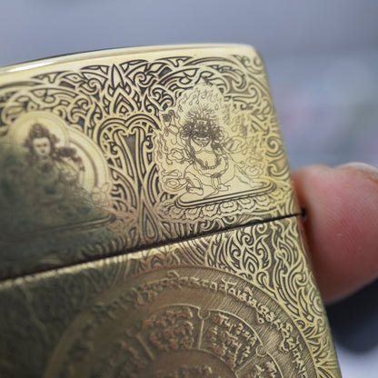 Zippo Heavy-duty Vintage Bronze Nine Palaces Eight Trigrams - CC100