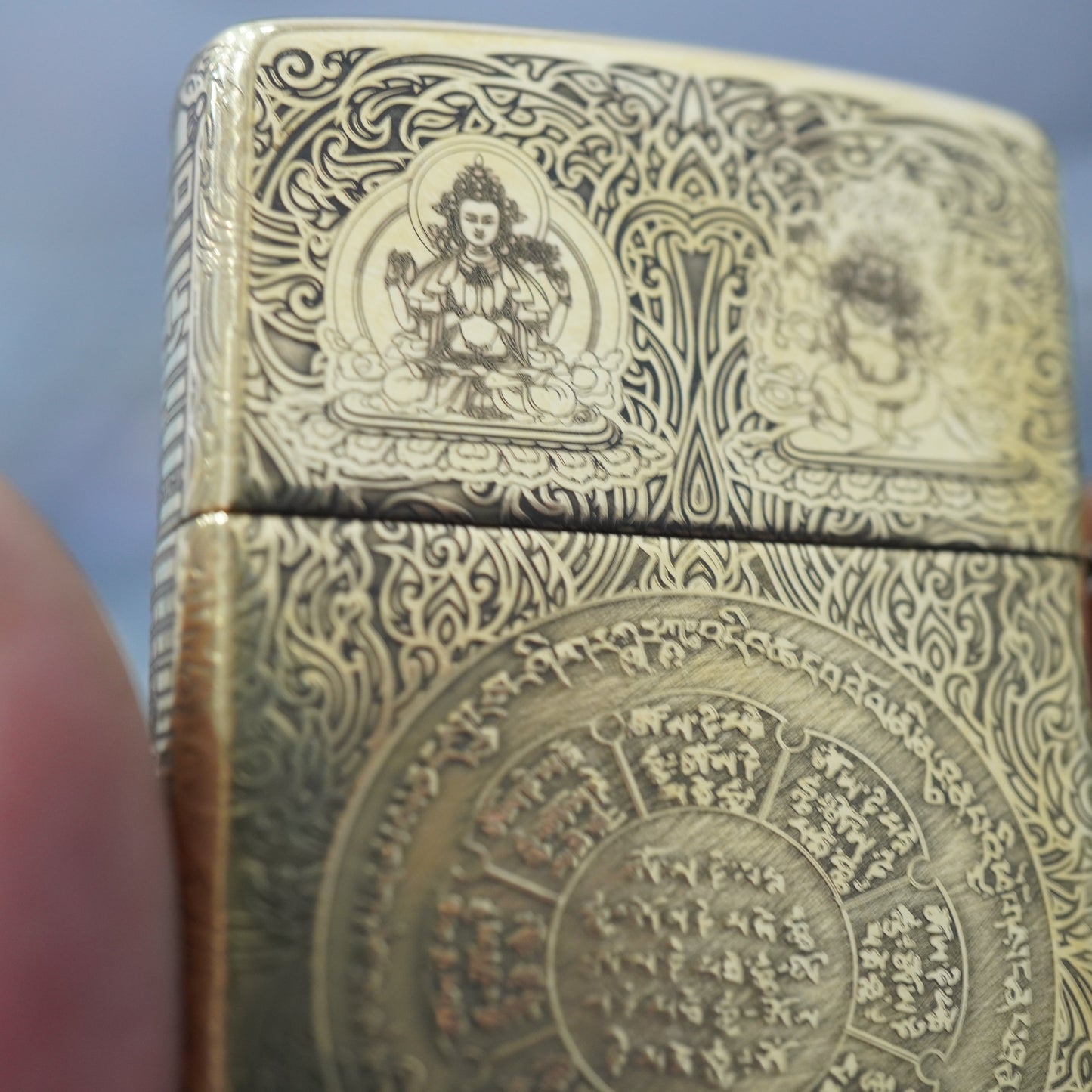 Zippo Heavy-duty Vintage Bronze Nine Palaces Eight Trigrams - CC100