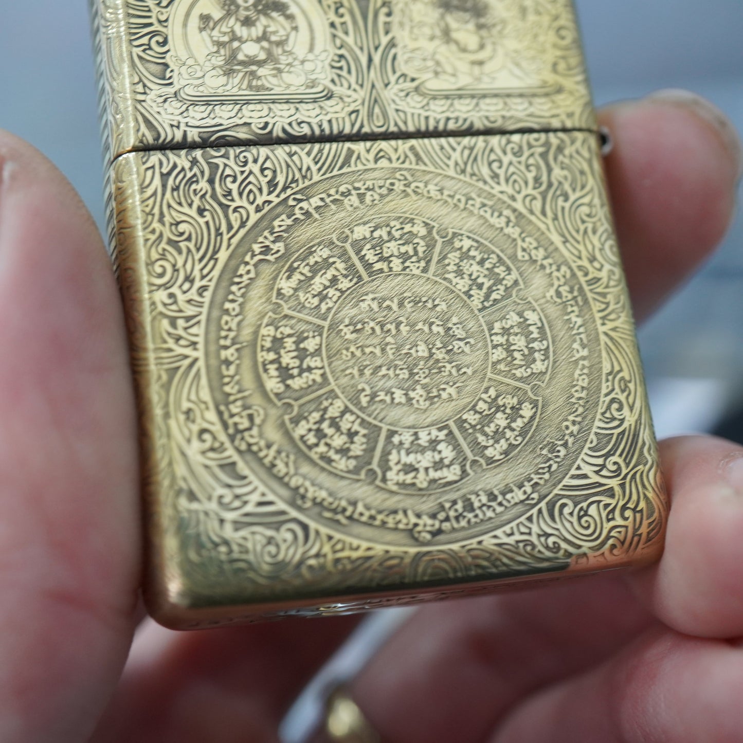 Zippo Heavy-duty Vintage Bronze Nine Palaces Eight Trigrams - CC100