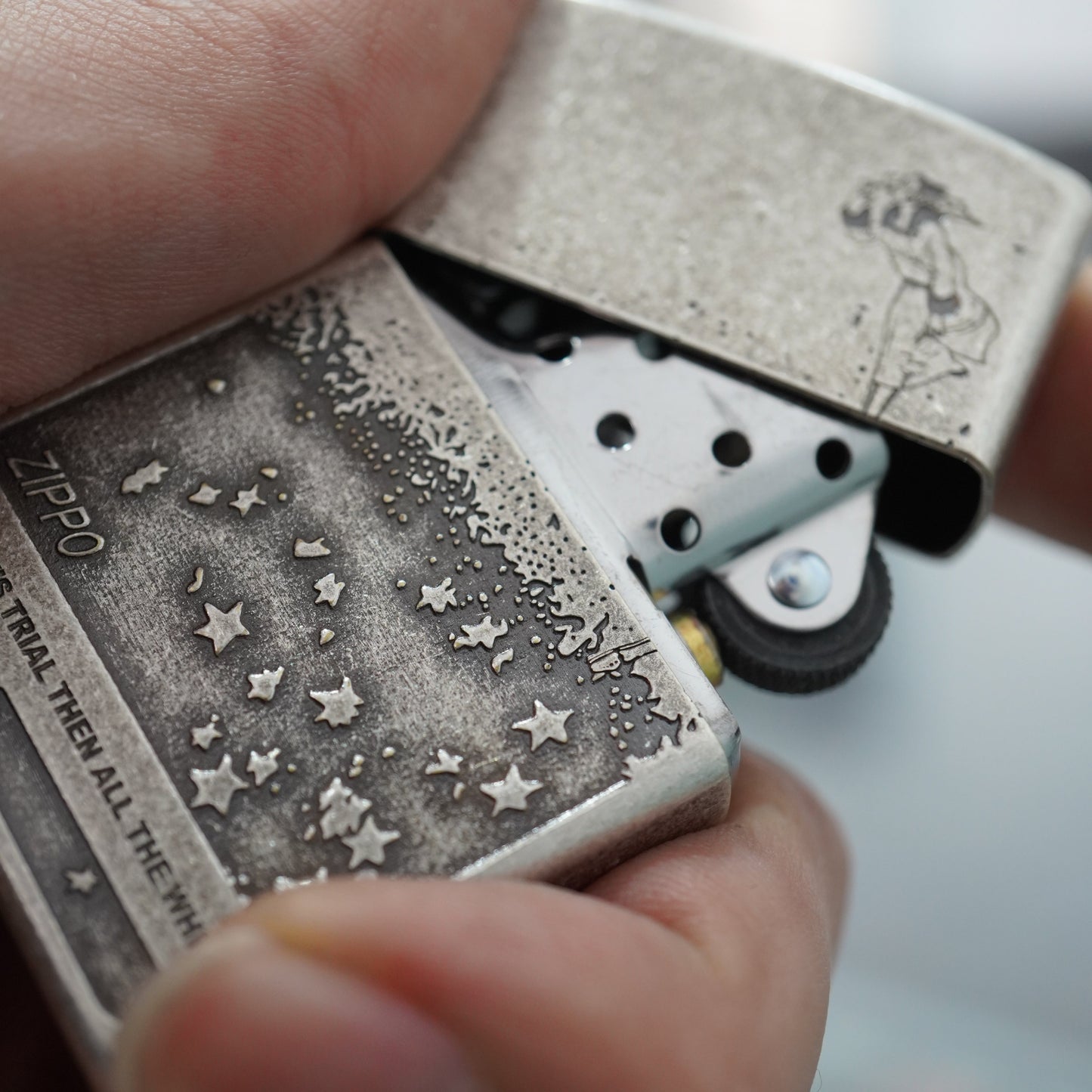 Zippo Vintage Argent Lady in the Wind - DS154