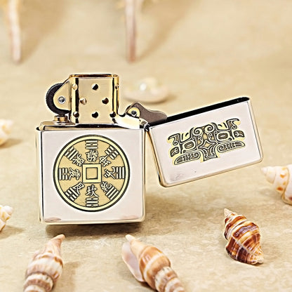 Zippo Dual-Tone Mountain Ghost Coin Pattern DS275