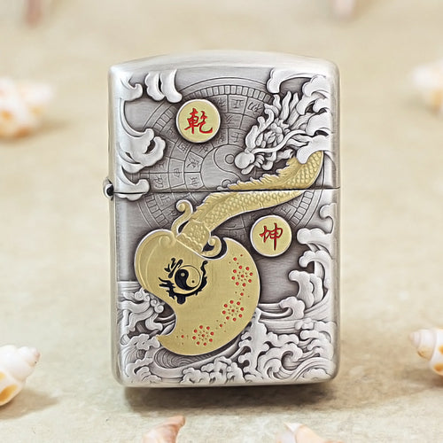 Zippo Two-Tone 3D Relief Axe of Destiny 162-DS286