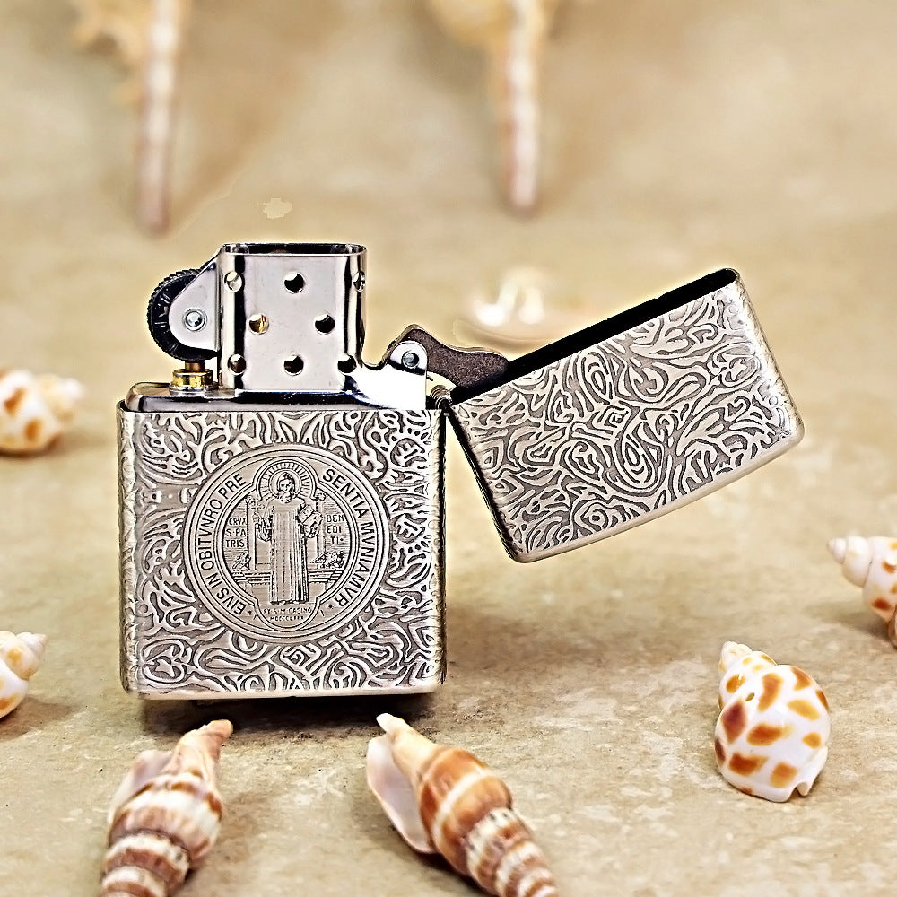 Zippo Metal Smoked Silver Constantine 205-DS203