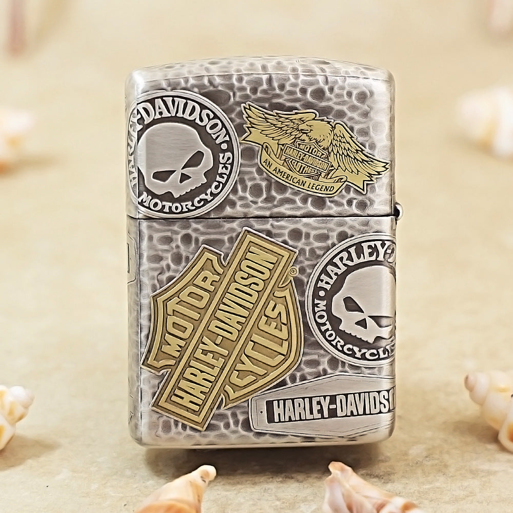 Zippo Armor 11 Harley-Davidson Emblems Engraving 162-DS282