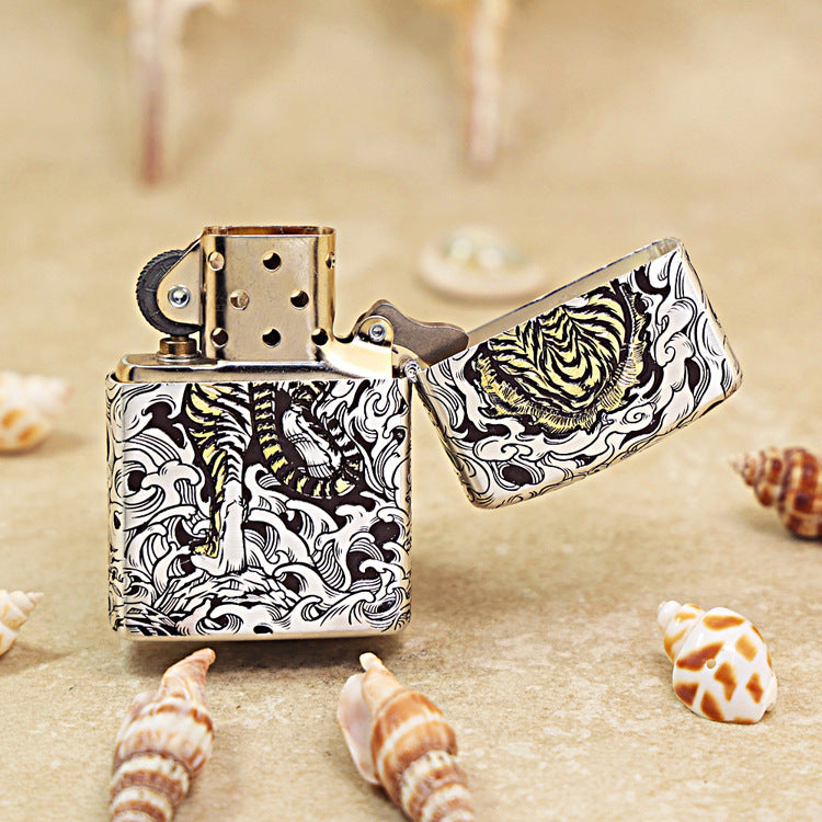 Zippo 3D Relief Engraving 'Tiger with Wings' 168-DS300