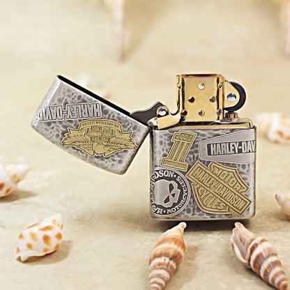 Zippo Armor 11 Harley-Davidson Emblems Engraving 162-DS282