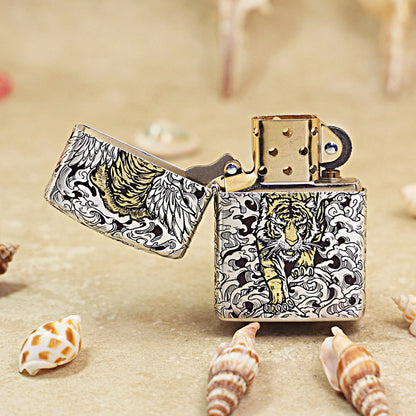 Zippo 3D Relief Engraving 'Tiger with Wings' 168-DS300
