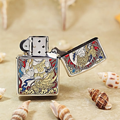 Zippo Dual-Sided 3D Embossed Acalanatha & Scorpion 162-DS259
