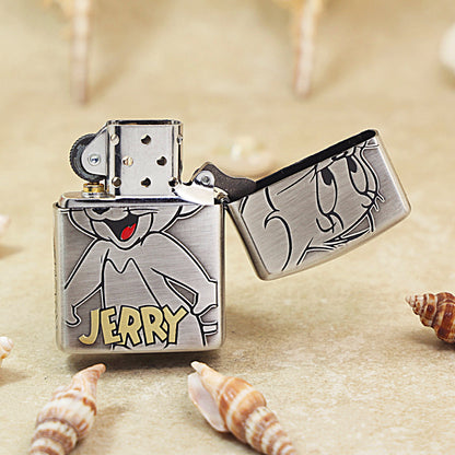 Zippo Antique Silver Tom & Jerry 162-DS209