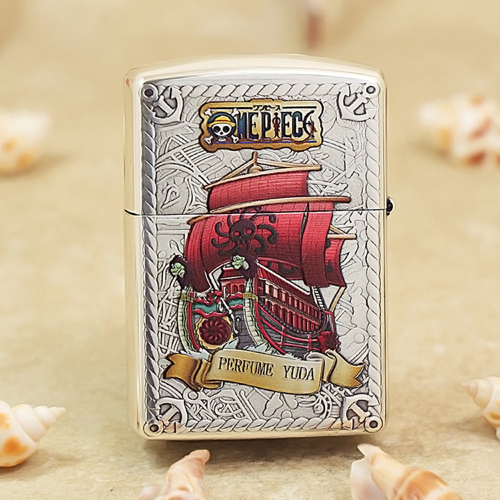 Zippo Silver-Plated Boa Hancock Relief Engraved 162-DS304