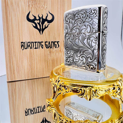 Zippo Armor Sterling Silver 5-Side Tangcao Engraved – Limited Edition