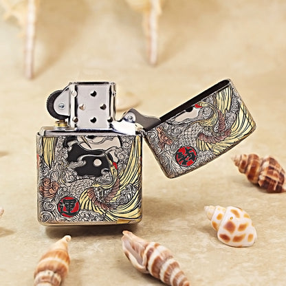 Zippo Armor Inlaid White Crane Boy 162-DS278