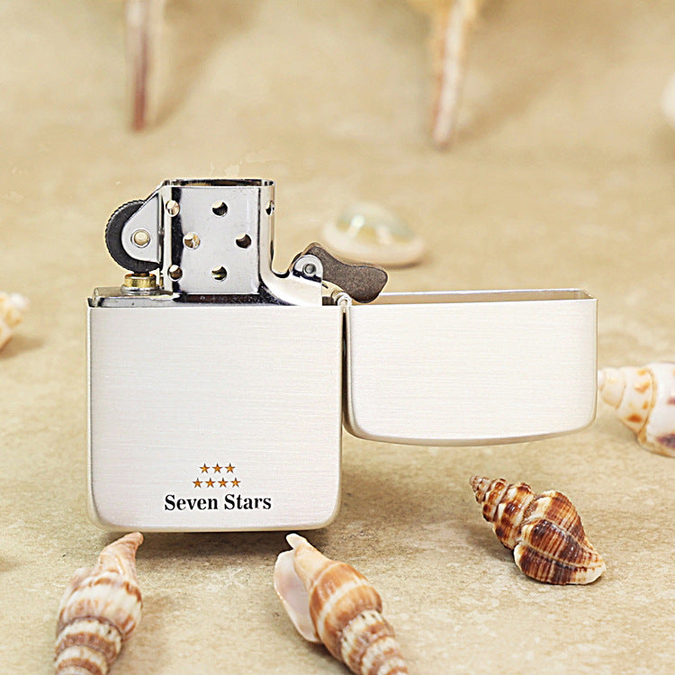 Zippo 1941 Vintage Silver-Plated Seven Stars Engraved DS207