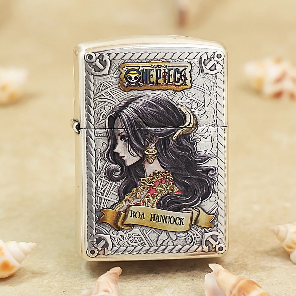 Zippo Silver-Plated Boa Hancock Relief Engraved 162-DS304