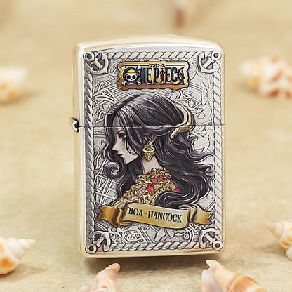 Zippo Silver-Plated Boa Hancock Relief Engraved 162-DS304