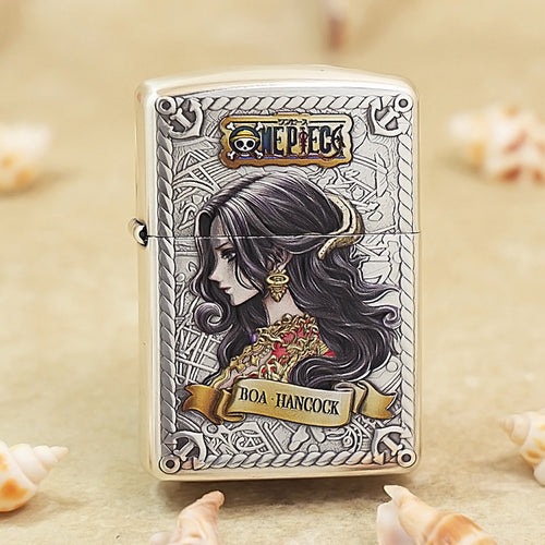 Zippo Silver-Plated Boa Hancock Relief Engraved 162-DS304