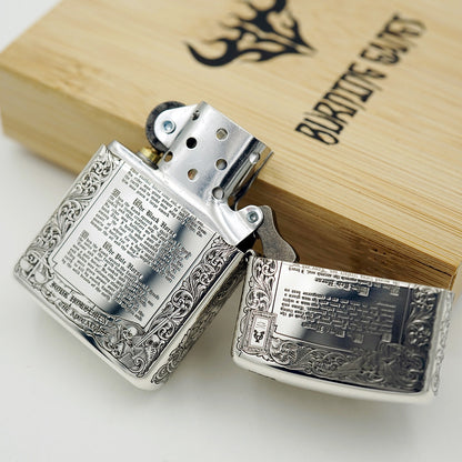 Zippo Armor Sterling Silver Lighter – 3D Deep Engraved "Four Horsemen of the Apocalypse" Limited Edition