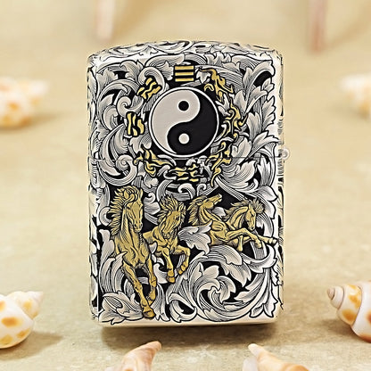 Zippo Embossed Horse Design 168-DS219