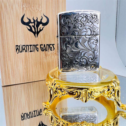 Zippo Armor Sterling Silver 5-Side Tangcao Engraved – Limited Edition
