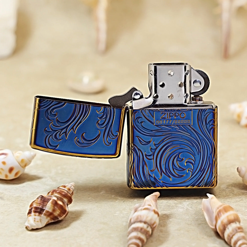 Zippo Cobalt Blue-Eternal Wave DS247