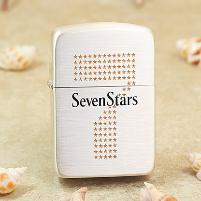 Zippo 1941 Vintage Silver-Plated Seven Stars Engraved DS207