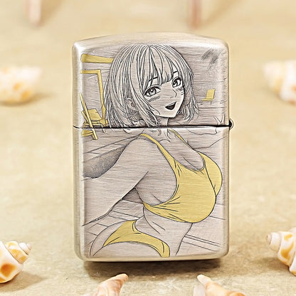 Zippo Armor Japanese Wave & Beauty Art 162-DS274