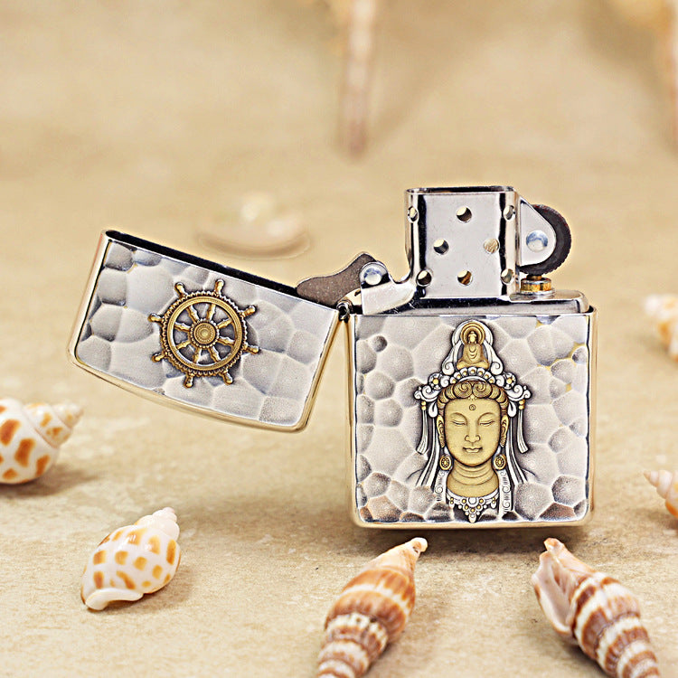 Zippo Armor Guan Xin & Arowana Engraving 162-DS295